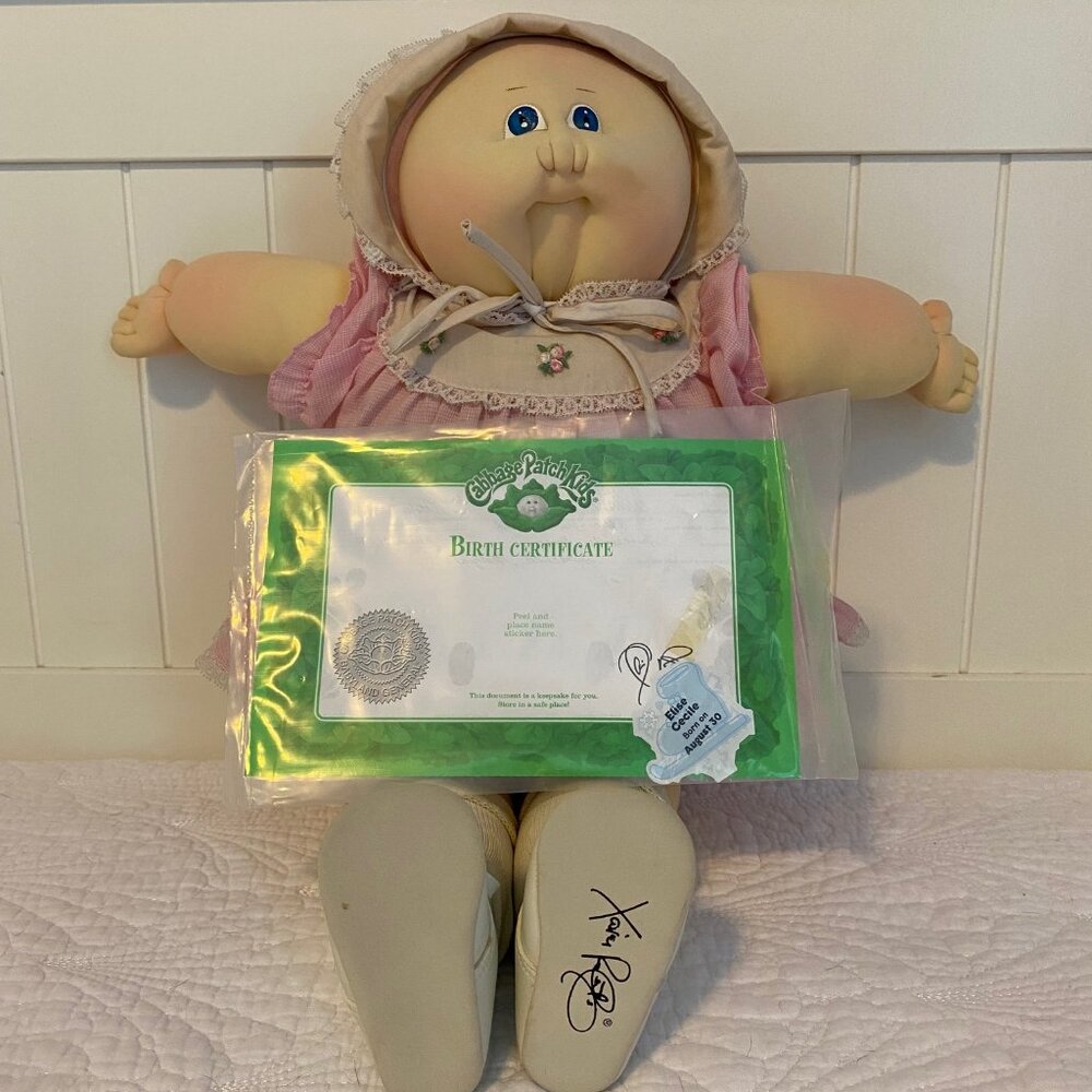 Vintage 24" Cabbage Patch Kids doll with birth certificate